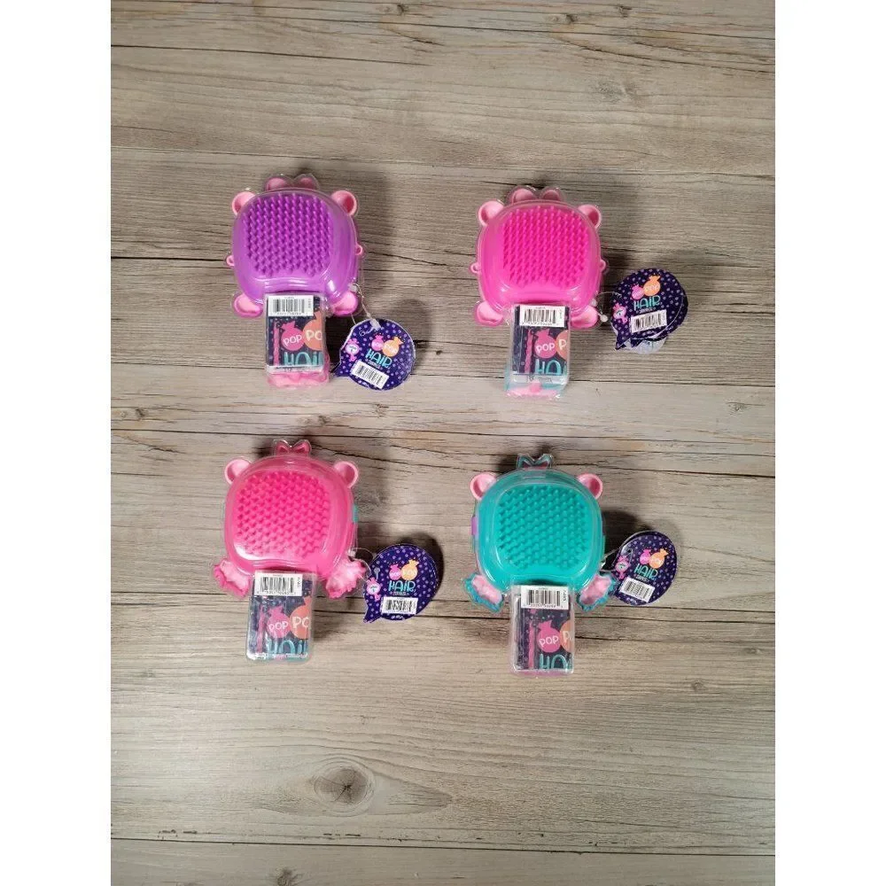 New Pop Pop Hair Surprise 3-1 Pop Pets with Pop Surprise (Lot Of 8) Comb Brush